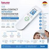 Beurer FT 95 non-contact infrared forehead thermometer, white digital device