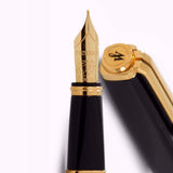 Waterman Exception Slim Black GT Fountain Pen – 18K Gold Nib