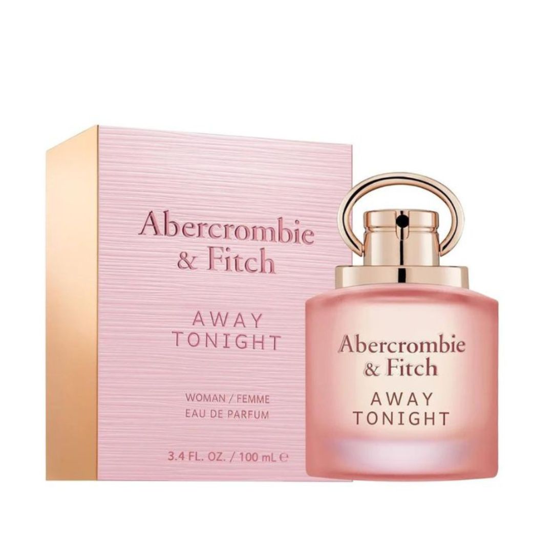 Abercrombie & Fitch Away Tonight EDP 100ml, dark women's perfume bottle, additional angle
