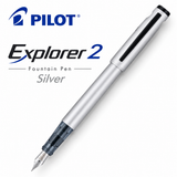 Pilot Explorer 2 Fountain Pen – Silver