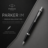 Parker IM Premium Ballpoint Pen – Matte Black with Chrome Trim | Premium Ballpoint Pen