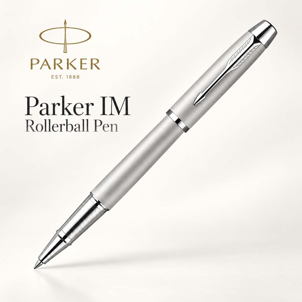 Parker IM Rollerball Pen – Matt Silver CT
