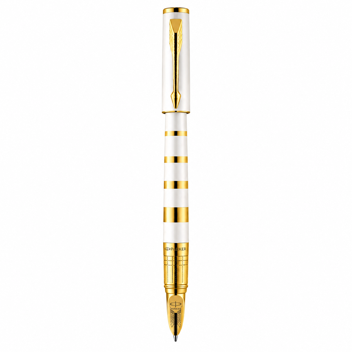 Parker Ingenuity Slim 5th Technology Rollerball Pen | Pearl & Metal GT, Fine
