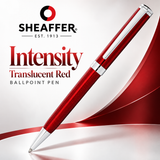 Sheaffer Intensity Translucent Red Ballpoint Pen – Chrome Trim