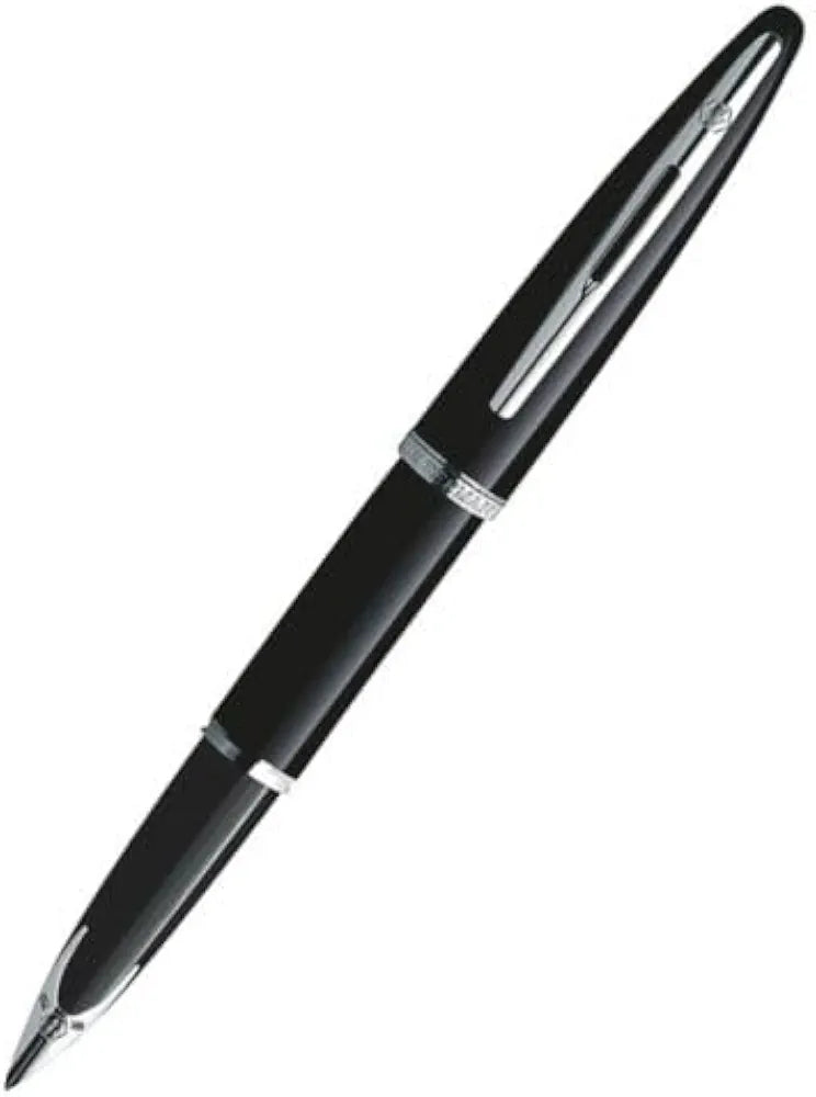 Waterman Carène Black Sea ST Fountain Pen – 18K Solid Gold Rhodium-Plated Medium Nib