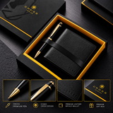 Cross 2-Piece Corporate Gift Set – Bailey Light Pen & Wallet, Gold Tone