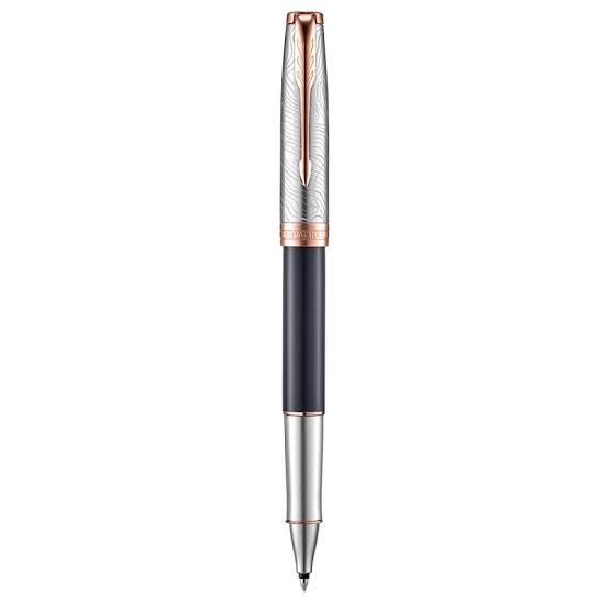 Parker Sonnet Grey Pink PGT 18K Strata Rollerball Pen