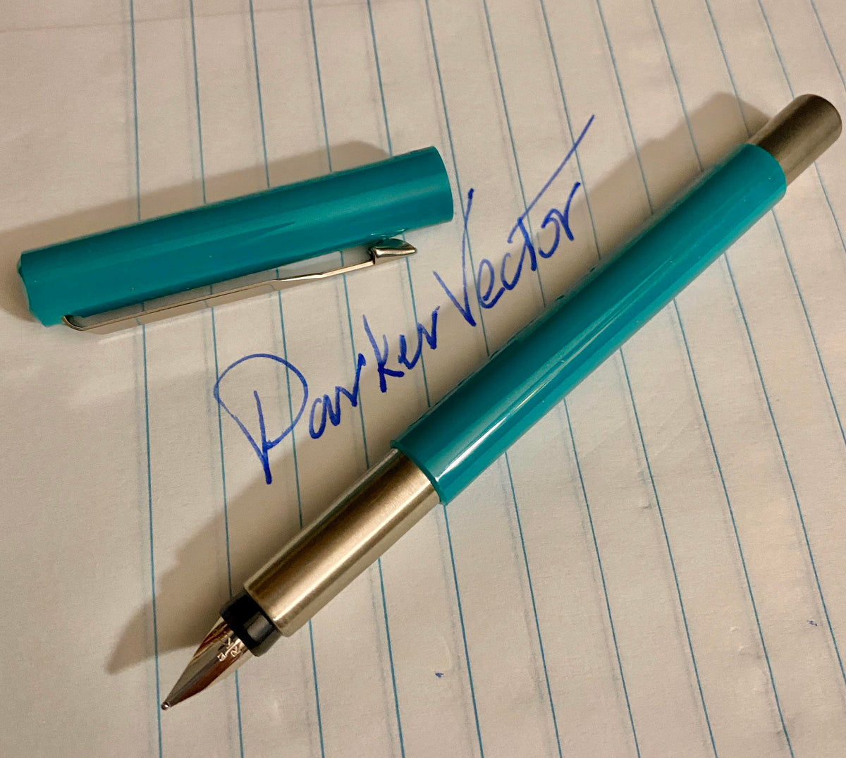 Parker Vector Standard Turquoise CT Fountain Pen – Medium Nib