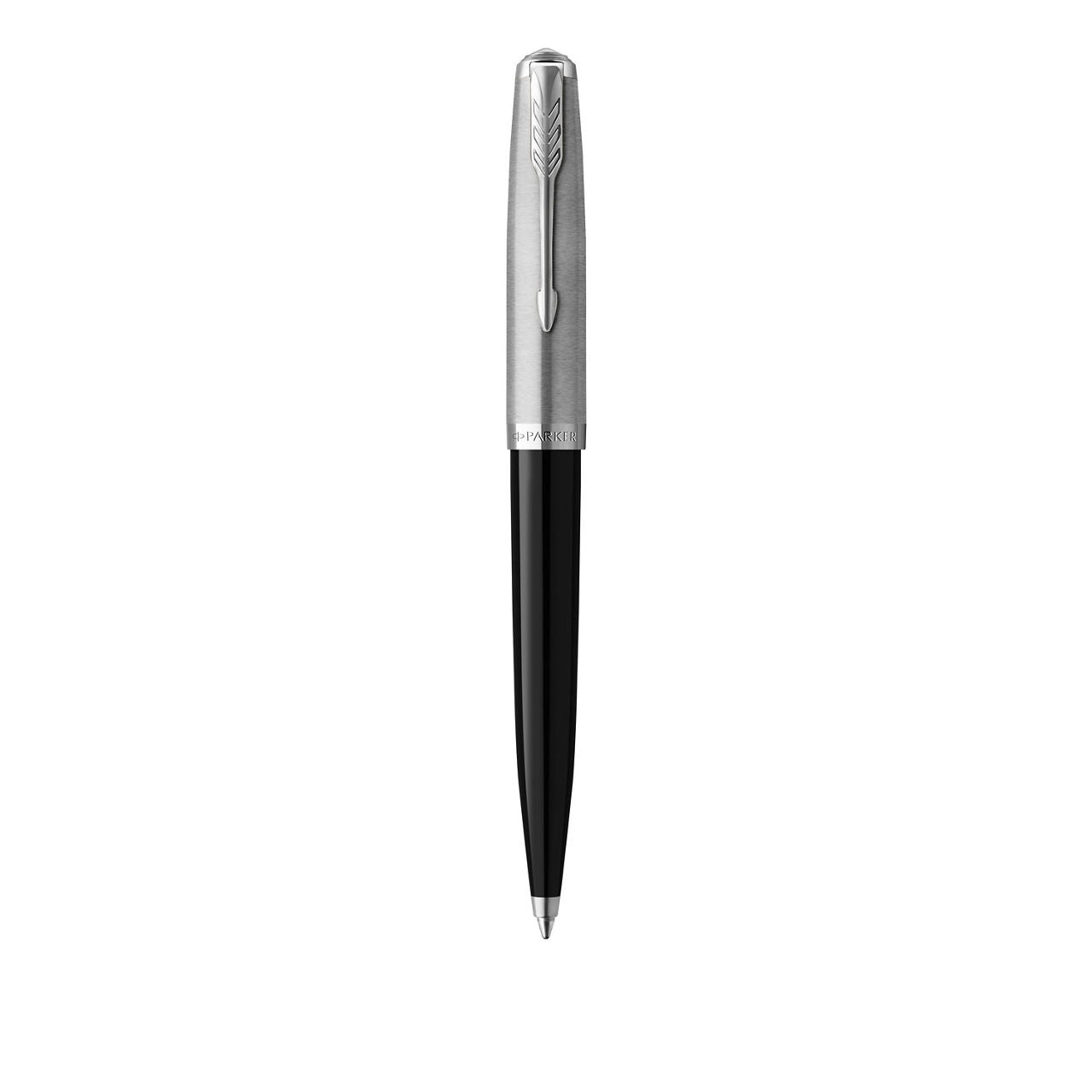 Parker 51 Chrome Trim Black Ballpoint Pen
