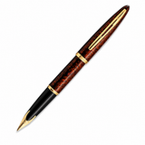 Waterman Carène Fountain Pen – Marine Amber with Gold Trim (18K Gold Nib)