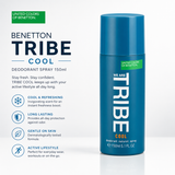Benetton Tribe Cool for Men – Deodorant Spray 150ml