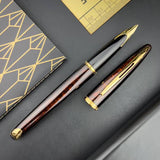 Waterman Carène Fountain Pen – Marine Amber with Gold Trim (18K Gold Nib)