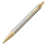 Parker Premium Series Gold Trim Silver Ballpoint Pen