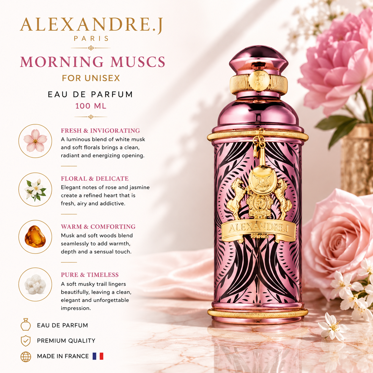 Alexandre.J Morning Muscs For Unisex EDP 100Ml