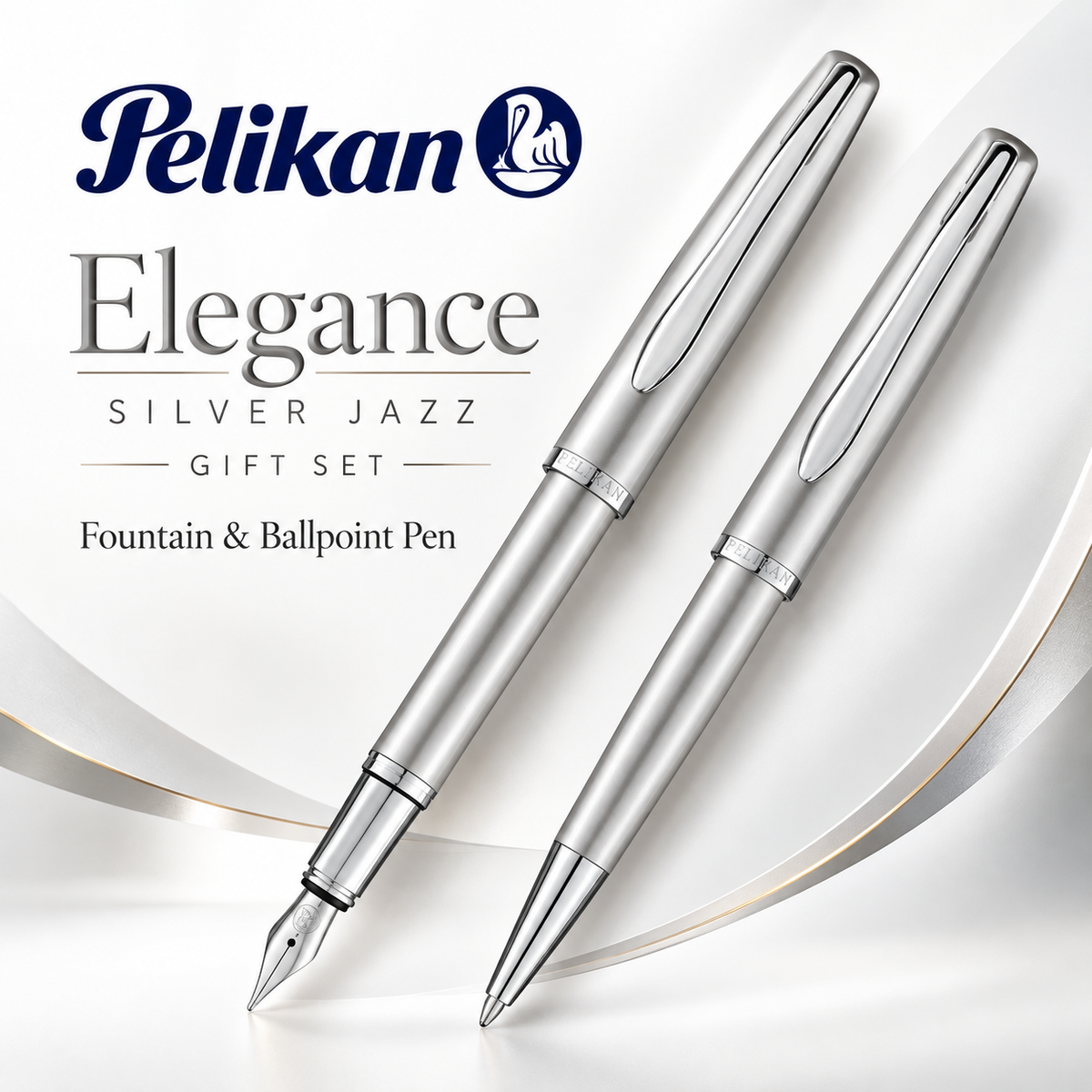 Pelikan Elegance Silver Jazz Gift Set