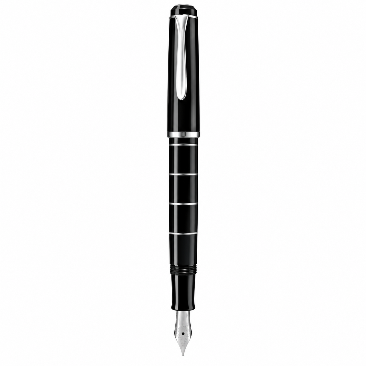 Pelikan Classic M215 Fountain Pen – Ring Silver