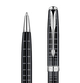 Parker Sonnet Dark Grey Lacquer CT Ballpoint Pen – Chrome Trim Luxury Pen