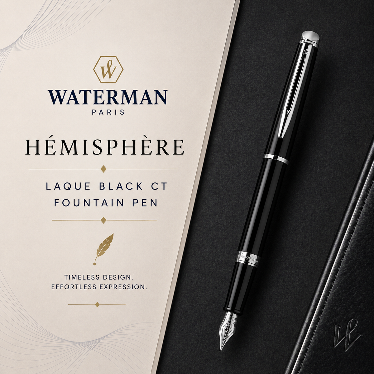 Waterman Hémisphère Gloss Black CT Fountain Pen