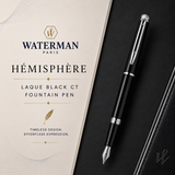 Waterman Hémisphère Gloss Black CT Fountain Pen