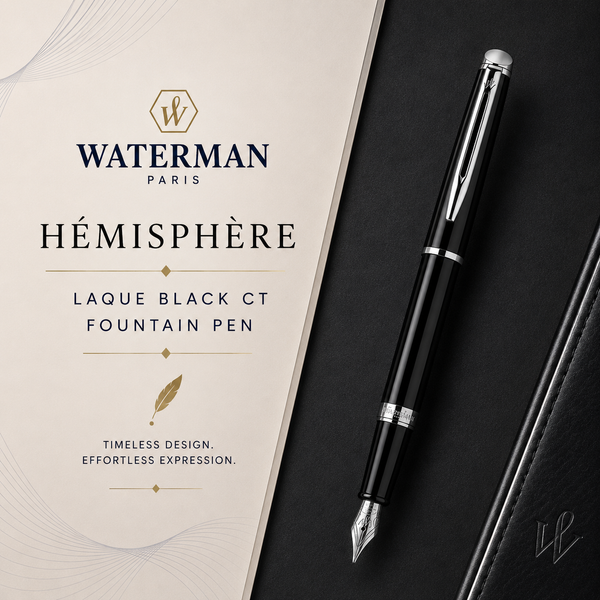 Waterman Hémisphère Gloss Black CT Fountain Pen