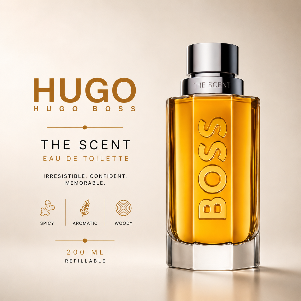 Hugo Boss The Scent Refillable Eau de Toilette – 200ml
