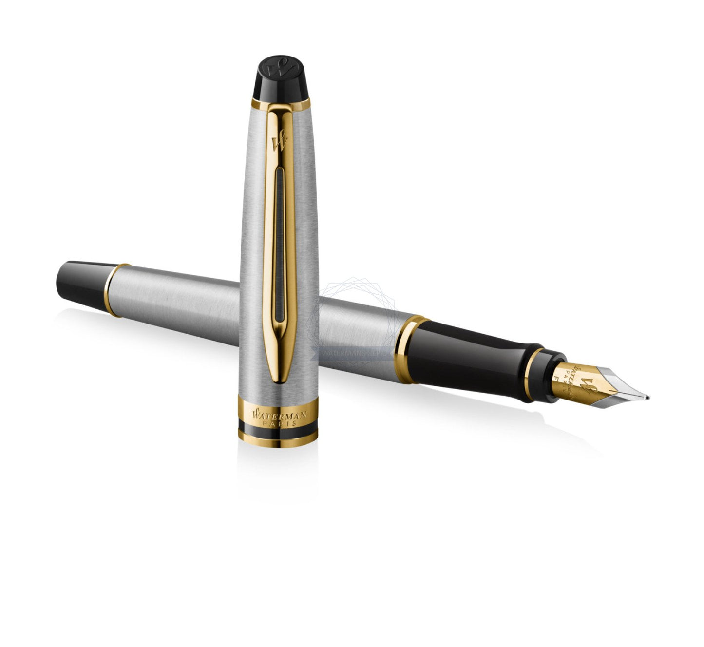 Waterman Expert Stainless Steel GT Fountain Pen – Premium Writing Instrument