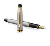 Waterman Expert Stainless Steel GT Fountain Pen – Premium Writing Instrument