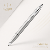 Parker IM Ballpoint Pen – Matt Silver CT