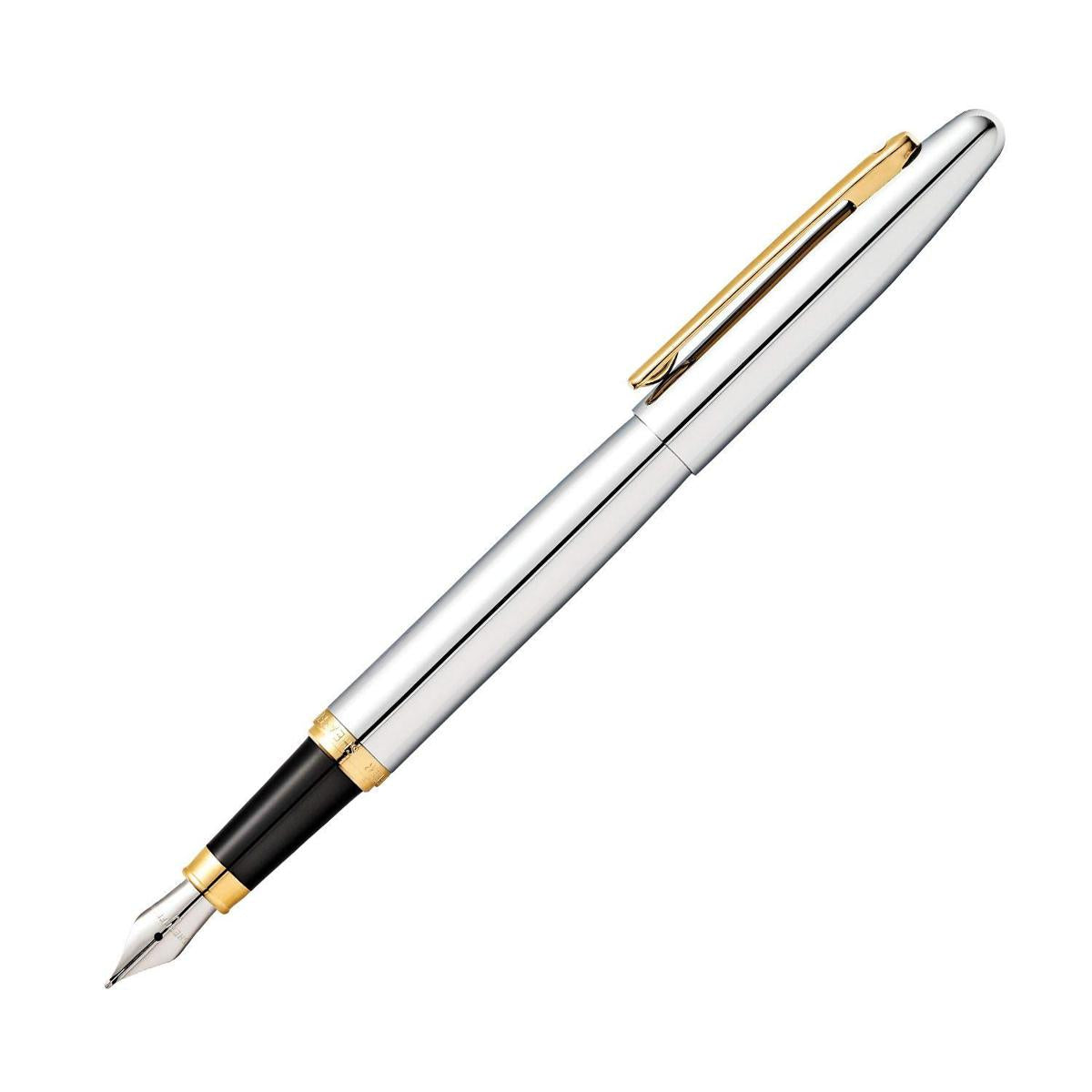 Sheaffer VFM 9422 Rollerball Pen – Polished Chrome with Gold Tone Trim