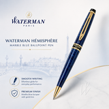 Waterman Hemisphere Marble Blue Ballpoint Pen