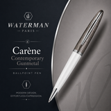 Waterman Carène Ballpoint Pen – Contemporary Gunmetal with Chrome Trim
