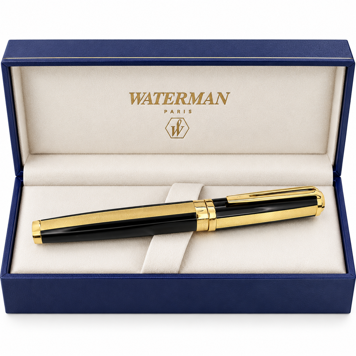 Waterman Exception Night & Day Gold Rollerball Pen – 23K Gold Plated Trim