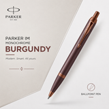 Parker IM Monochrome Burgundy Ballpoint Pen