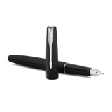 Parker Frontier Fountain Pen – Matte Black with Chrome Trim