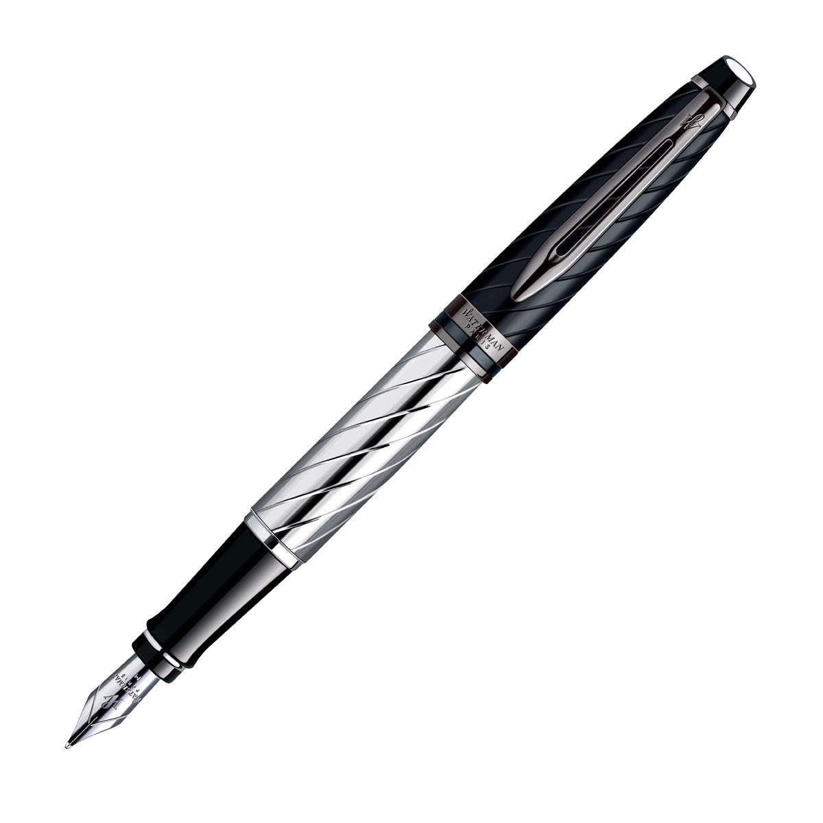 Waterman Expert Precious Black Fountain Pen – Premium Writing Instrument