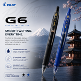 Pilot G6 Retractable Gel Pen 0.7mm Fine Point – Black & Blue Ink