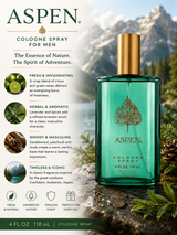 Coty Aspen Cologne Spray for Men – 118ml | Fresh Woody Fragrance