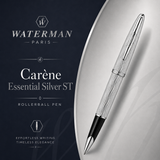 Waterman Carène Essential Rollerball Pen – Silver with Silver Trim