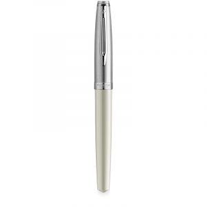 Waterman Emblème Fountain Pen – Ivory Lacquer Chrome Trim (CT)