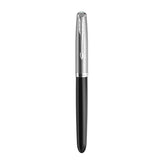 Parker 51 Rebirth Fountain Pen – Black with Chrome Trim | Premium Fountain Pen