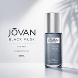 Jovan Black Musk for Men Eau de Cologne 88ml | Bold Woody Amber Musk