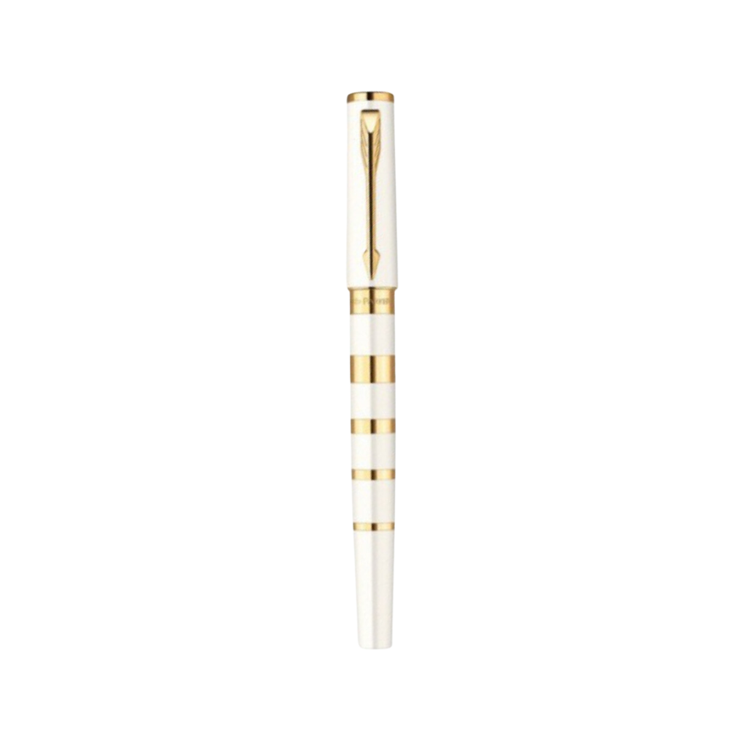 Parker Ingenuity Slim 5th Technology Rollerball Pen | Pearl & Metal GT, Fine