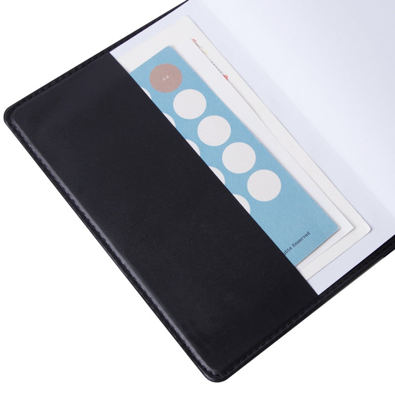 Deli E7902 Hard Leather Cover 32K Notebook – 80 Sheets