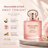 Abercrombie & Fitch Away Tonight EDP 100ml, dark women's perfume bottle