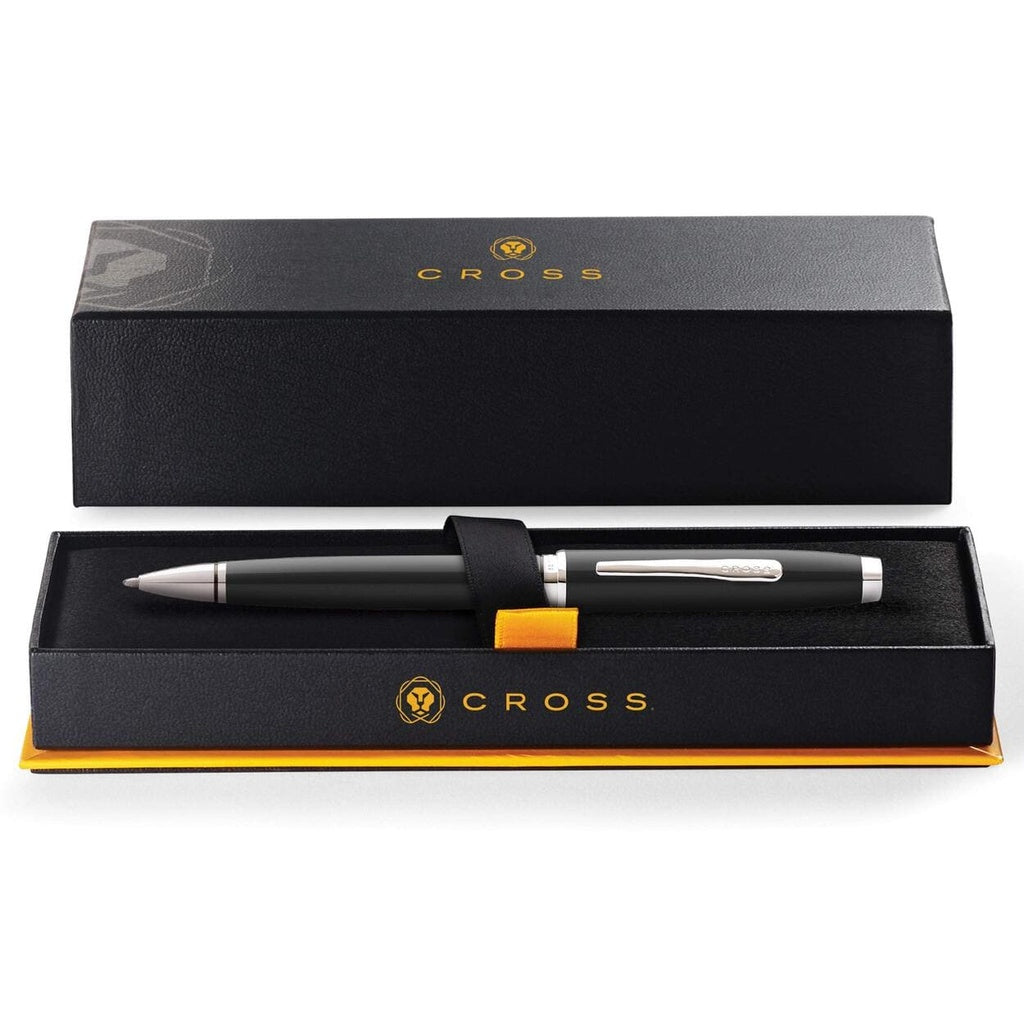 Cross Coventry Black Ballpoint Pen – Chrome-Tone Trim (AT0662-6)