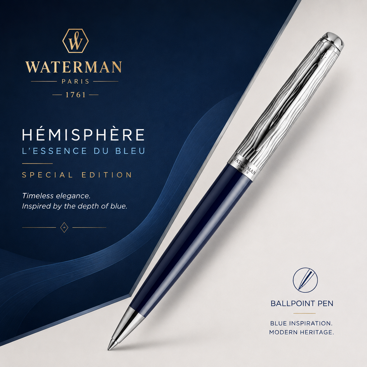 Waterman Hémisphère L’Essence du Bleu Special Edition Ballpoint Pen
