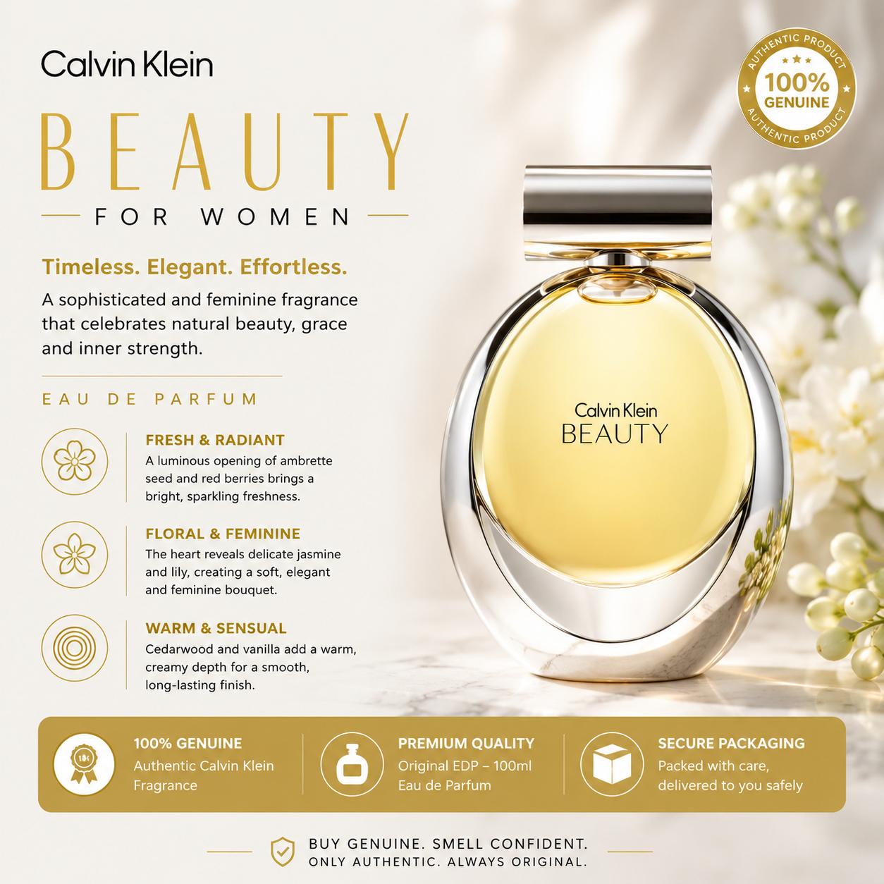 Calvin Klein Beauty for Women EDP 100ml
