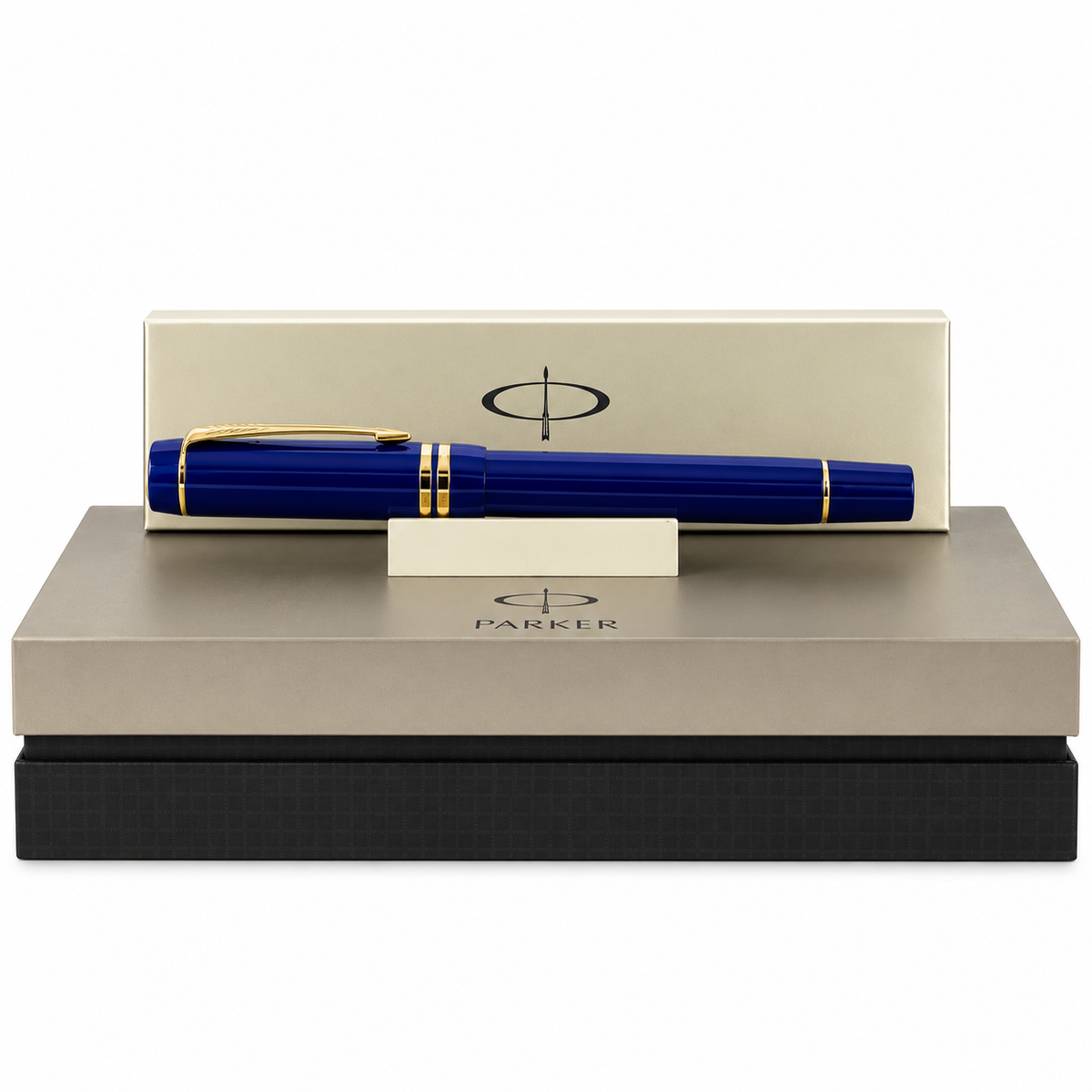 Parker Duofold Centennial Lapis Lazuli Blue GT Rollerball Pen – Gold-Plated Trim