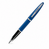 Waterman Carène Blue ST Fountain Pen – 18K Solid Gold Rhodium-Plated