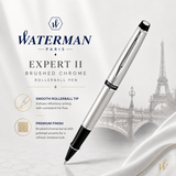 Waterman Expert II Brushed Chrome Rollerball Pen